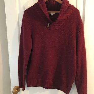 Men's M Cozy Dark Red Sweater